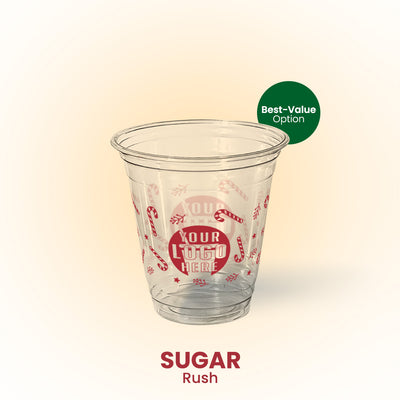 12 oz. Sugar Rush - Custom Printed Recyclable Plastic Cup