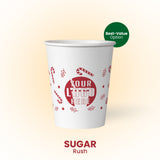 12 oz. Sugar Rush Paper - Custom Printed Recyclable Paper Cup - THE CUP STORE