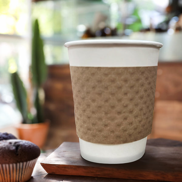Blank Kraft Brown Coffee Sleeve - THE CUP STORE