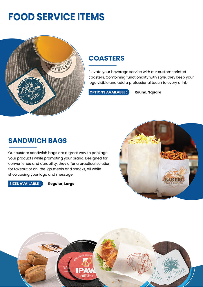 Coasters & Sandwich Bags (PDF)