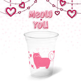 10 oz. Holiday Recyclable Plastic Cup - Meow + You - THE CUP STORE