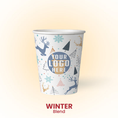 12 oz. Winter Blend - Premium Multicolor Custom Printed Recyclable Paper Cup