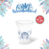 10 oz. Holiday Recyclable Plastic Cup – Custom Winter Wonderland