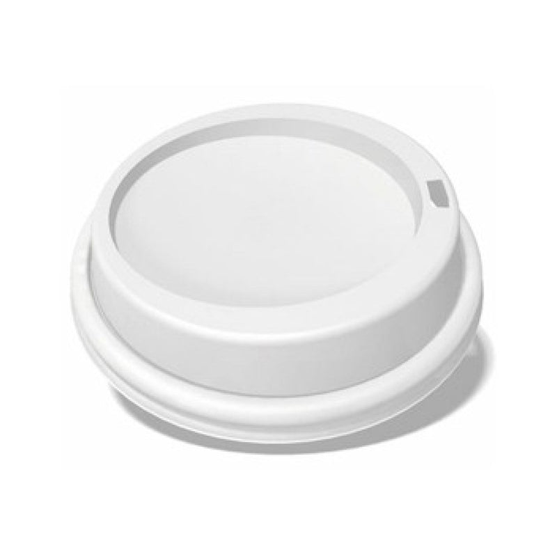 White Dome Lid For 10/12/16/20 oz. Compostable Single Wall Paper Cup - THE CUP STORE