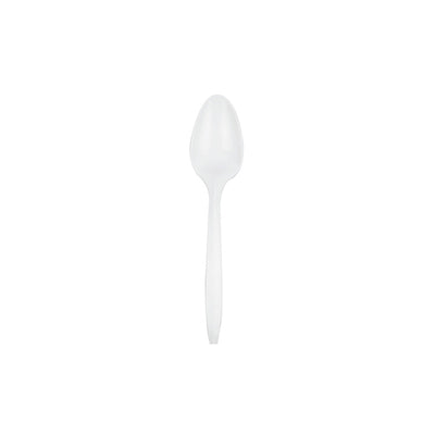 White Plastic Teaspoon