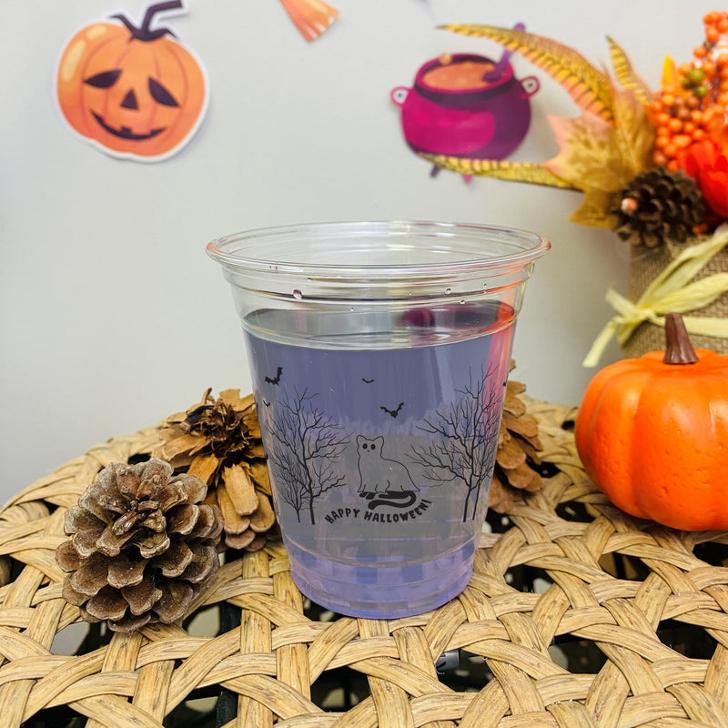 12 oz. Holiday Recyclable Plastic Cup - Halloween More Boos Please - THE CUP STORE