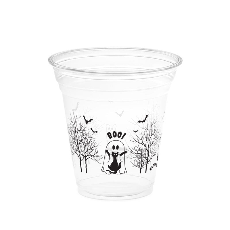 12 oz. Holiday Recyclable Plastic Cup - Halloween More Boos Please - THE CUP STORE