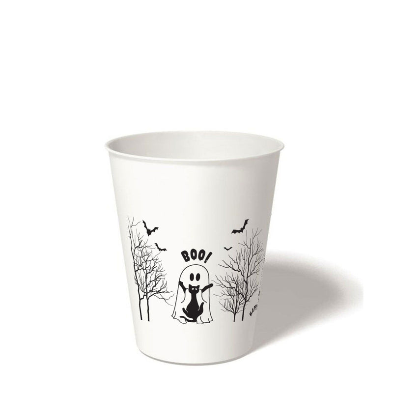 12 oz. Holiday Recyclable Paper Cup - Halloween More Boos Please - THE CUP STORE