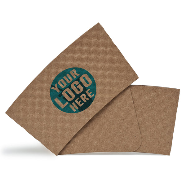 Custom Printed Kraft Brown Coffee Sleeve - THE CUP STORE