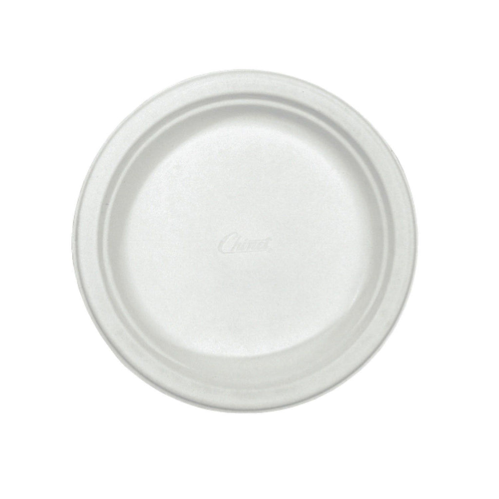 Chinet Classic White Dinner Plates, 10.375