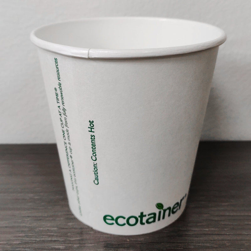 Custom Printed 10 oz Compostable Paper Coffee Cups