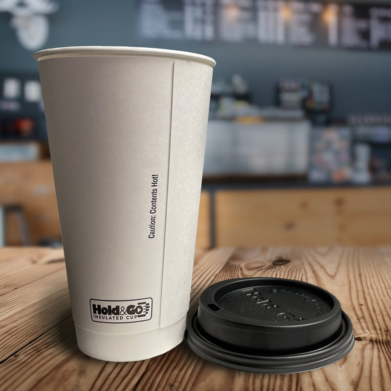 20 oz. Blank Recyclable Double Walled Paper Cup - THE CUP STORE