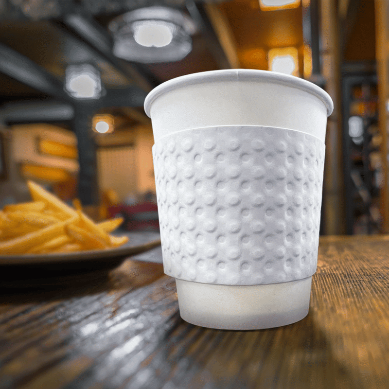 Blank White Coffee Sleeve - THE CUP STORE