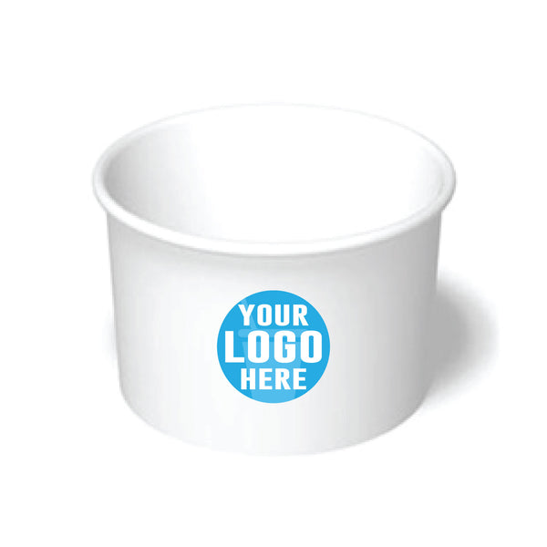 16 oz. Custom Printed Recyclable Paper Food Container - THE CUP STORE