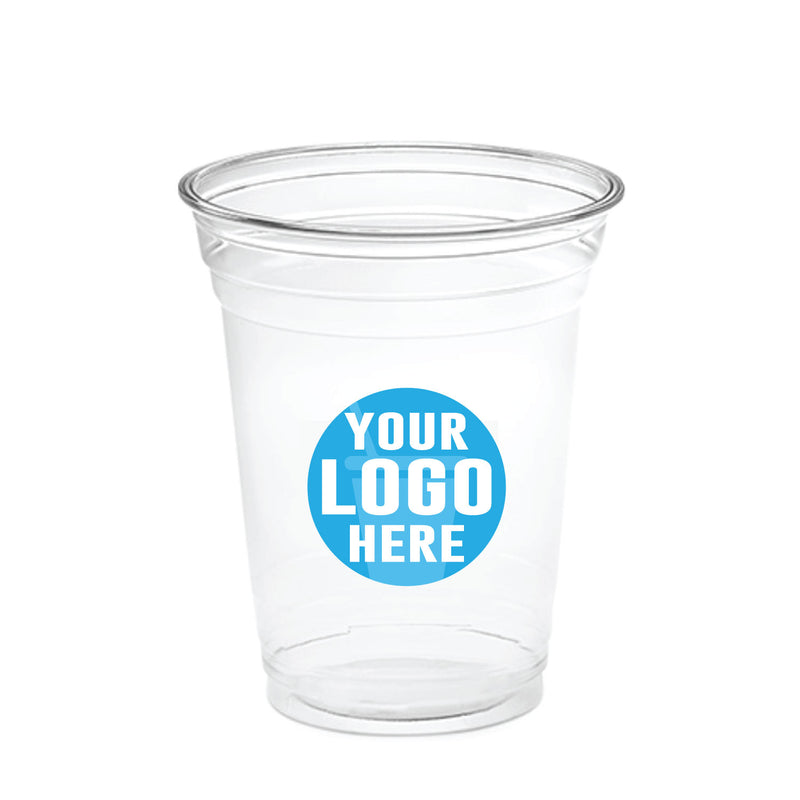 Custom 16 oz Soft Clear Plastic Cups with Printed Logo