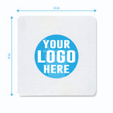 4' Custom Printed Medium Weight Square Coaster - THE CUP STORE