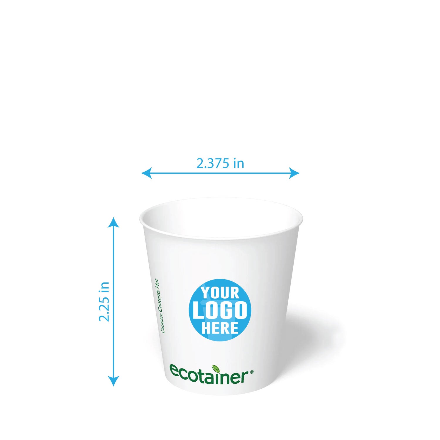 4 oz. Custom Printed Compostable Paper Cup | THE CUP STORE