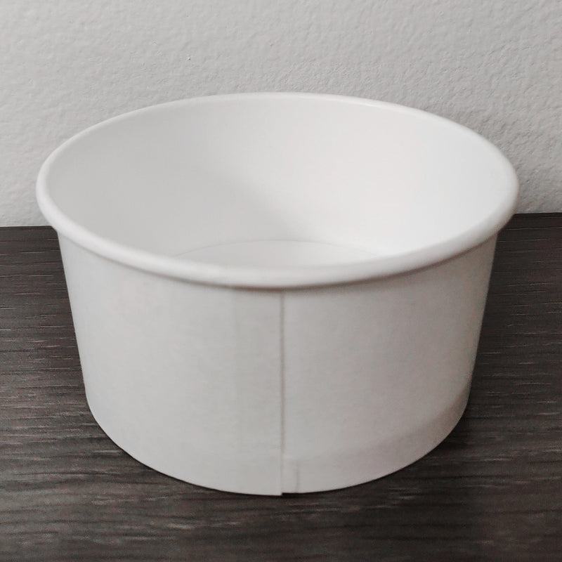 6 oz. Blank Recyclable Paper Food Container - THE CUP STORE