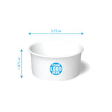 6 oz. Custom Printed Recyclable Paper Food Container - THE CUP STORE