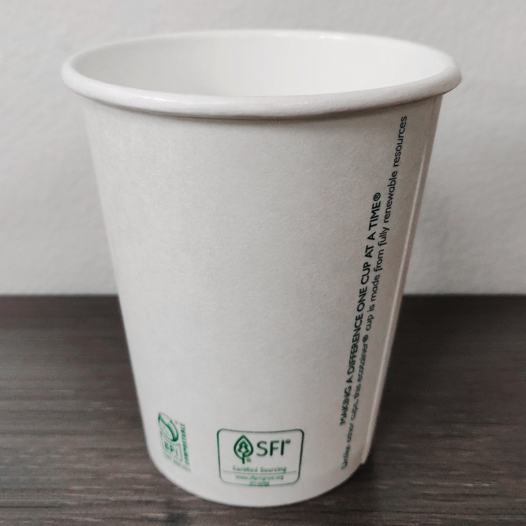 8 oz. Blank Compostable Paper Cup | THE CUP STORE