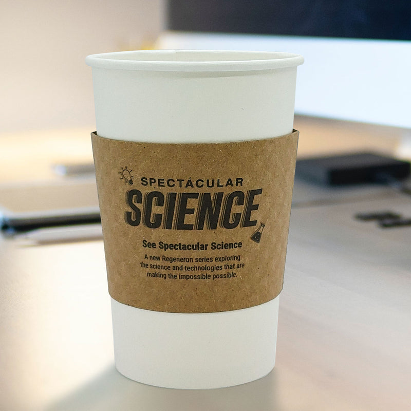 12 oz Custom Printed Compostable Insulated Paper Hot Cups