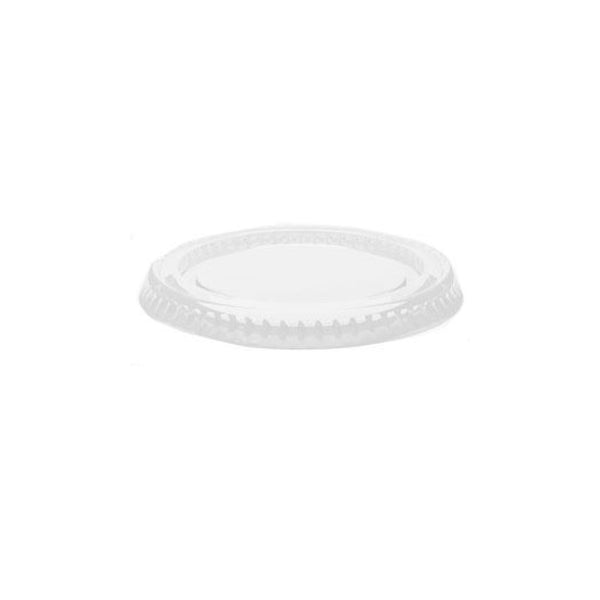 Flat Lid For 1.5/2/2.5 oz. Plastic Portion Cup - THE CUP STORE