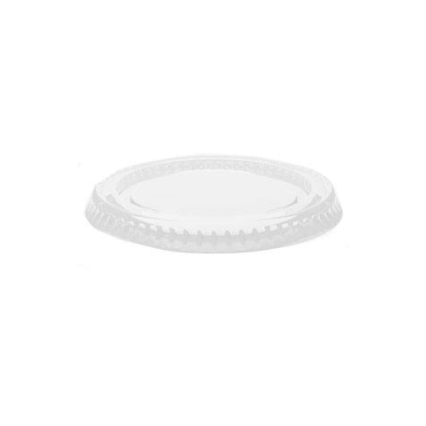 Flat Lid For 3.25/4/5.5 oz. Plastic Portion Cup - THE CUP STORE