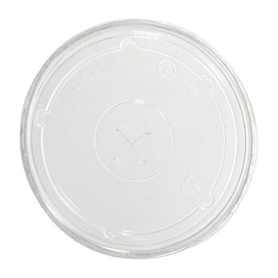 Flat Straw Lid For 32 oz. Recyclable Plastic Cup