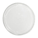 Flat straw lid for 32 oz recyclable plastic cup