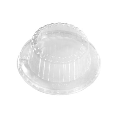 Ribbed Dome Lid For 12 oz. Recyclable Paper Food Container
